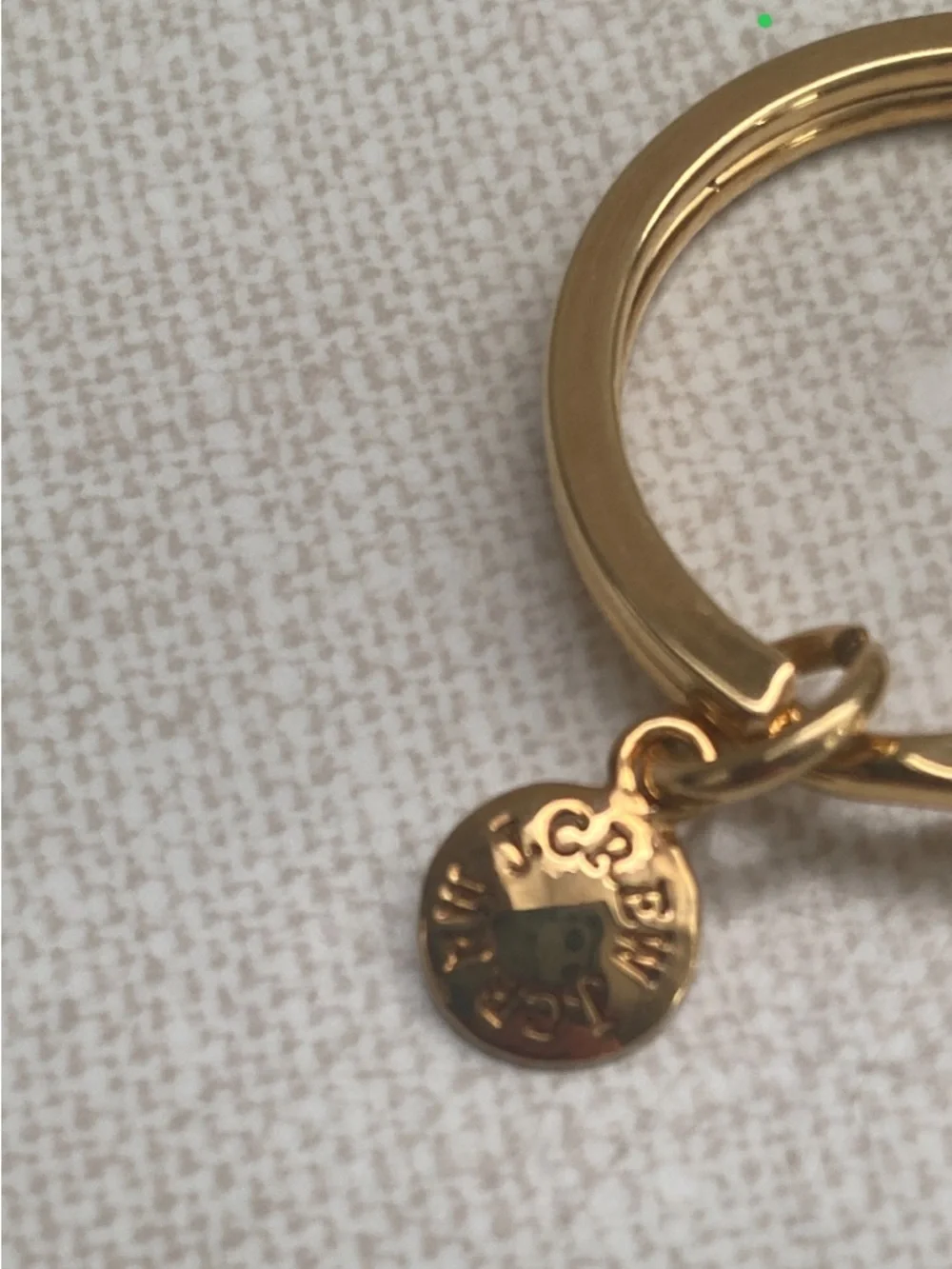 J. Crew RARE Flower Watering Can Keychain Green Gold Color‎